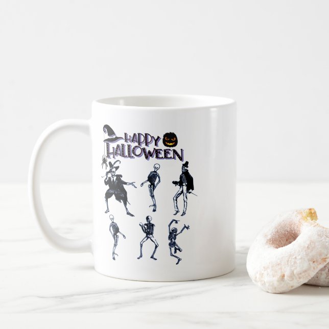 Scary Skeletons Party Kaffemugg (Med munk)