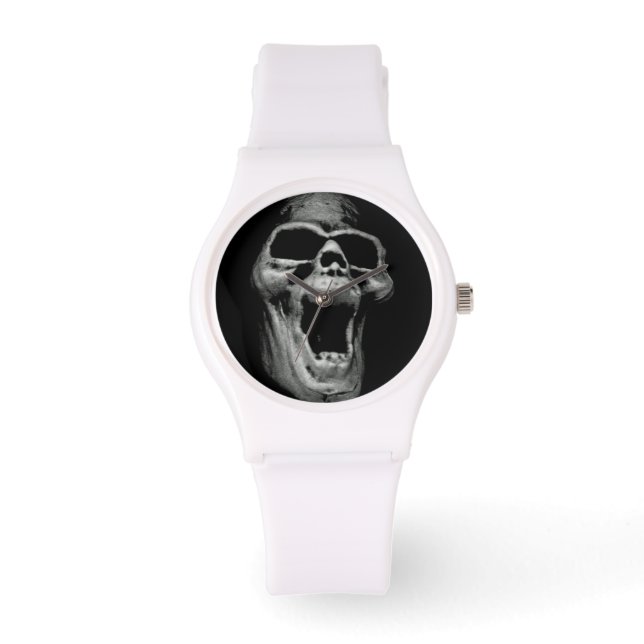 Scary Skull-bevakning Armbandsur (Framsida)