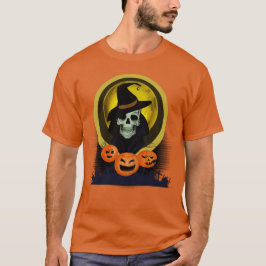 Scary Skull Halloween T Shirt