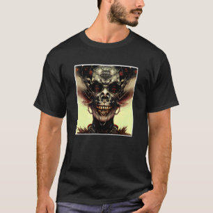 Scary Skull Horror Nightmare Creepy Ansikte Unique T Shirt