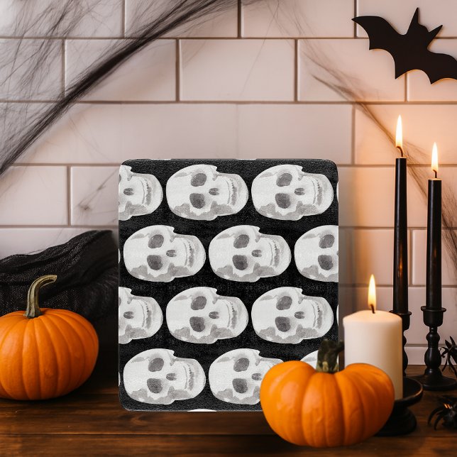Scary Skull Mönster | Black & White Halloween (Skapare uppladdad)
