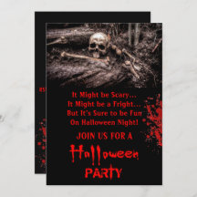 Scary Skull och Bones Halloween fest 