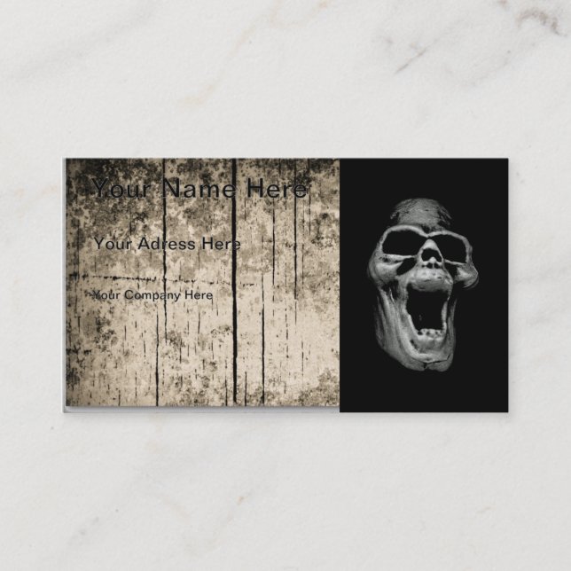Scary Skull Visitkort (Framsida)