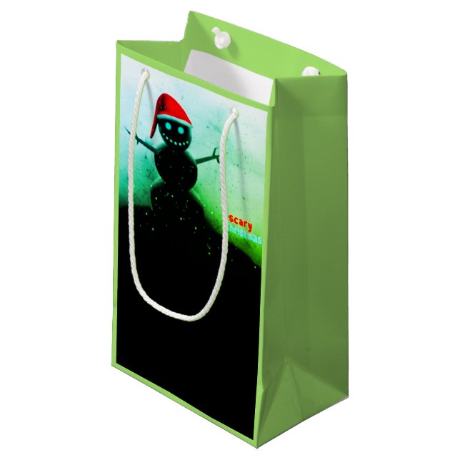 Scary Snögubbe Gift Bag (Framsidan Vinklad)
