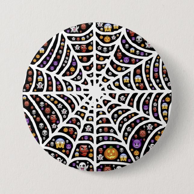 Scary Spooky Cobweb Collage Knapp (Framsida)