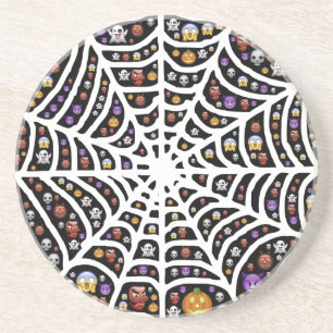 Scary Spooky Cobweb Collage Underlägg