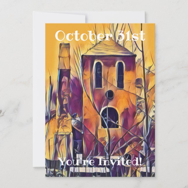 SCARY SPOOKY HALLOWEEN ROLIGT INBJUDNINGAR (Framsida)