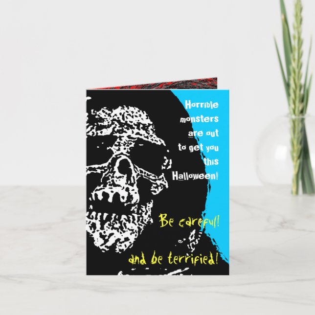 Scary Surprise Halloween-kort Kort (Framsida)