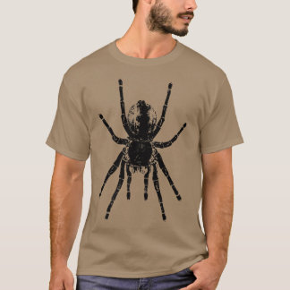 Scary Tarantula Spider Black Arachnid  T Shirt