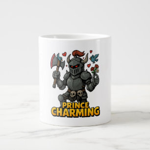 Scary Tecknad Knight - "Pris Charming Jumbo Mugg