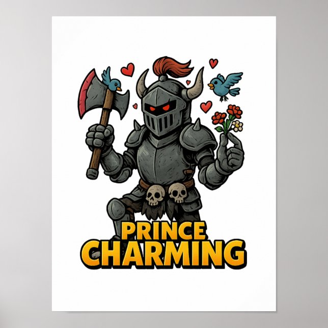 Scary Tecknad Knight - "Pris Charming Poster (Framsidan)