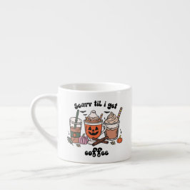 Scary Til Jag hämtar kaffe Halloween Espressomugg