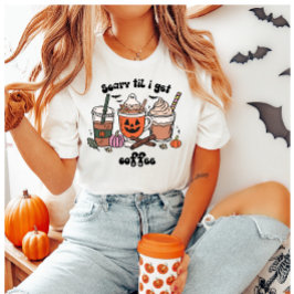 Scary Til Jag hämtar kaffe Halloween T Shirt