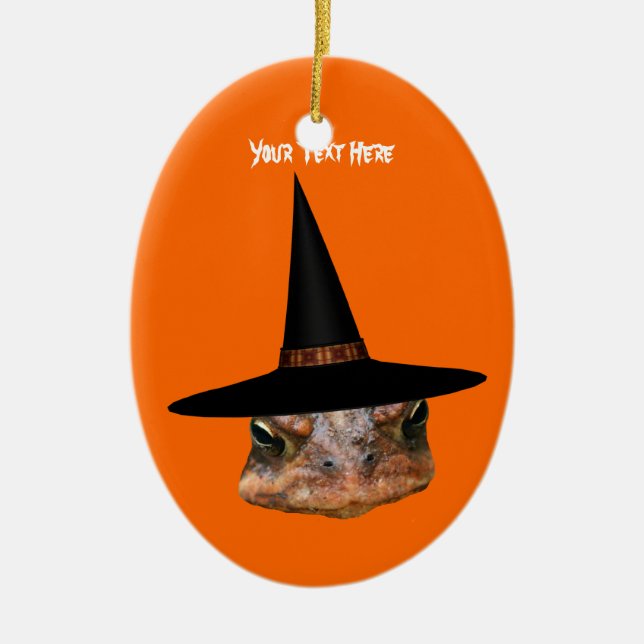 Scary Toad Ansikte Halloween Ornament (Framsidan)