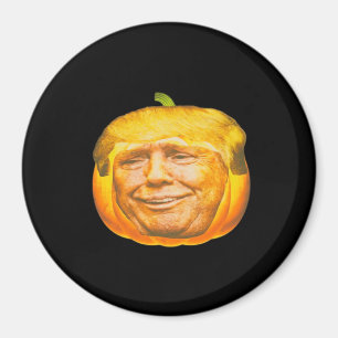 Scary Trumpkin Pumpkin Halloween fest Design Magnet