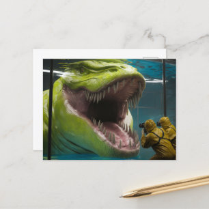 Scary Undersea Monster Vykort