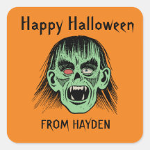 SCARY VAMPIRE ANPASSNINGSBAR HAPPY HALLOWEEN STICK