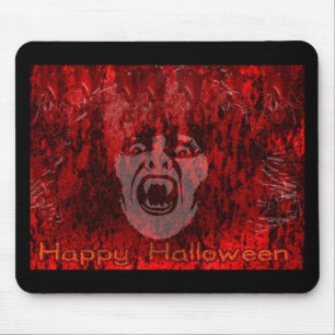Scary Vampire Dam i Blood Mousepad Musmatta
