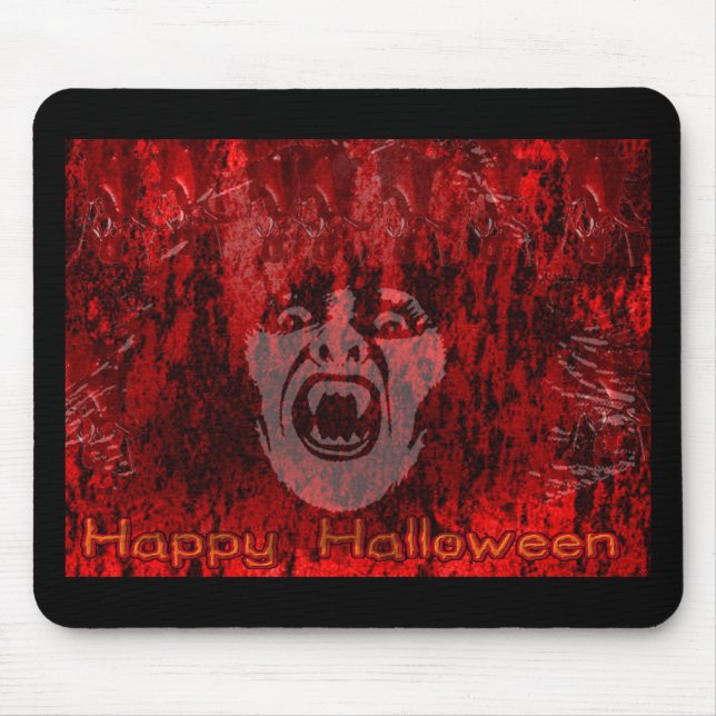 Scary Vampire Dam i Blood Mousepad Musmatta (Framsidan)