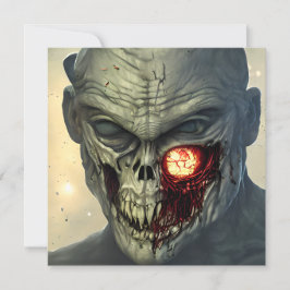 Scary Walking Zombie Halloween Kort