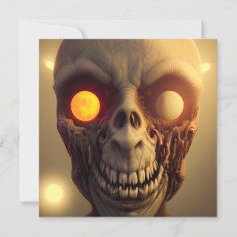 Scary Walking Zombie Halloween Kort