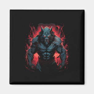 Scary Werevarfull Moon Halloween Costume Horror Magnet