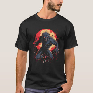 Scary Werevarfull Moon Halloween Costume Horror T Shirt