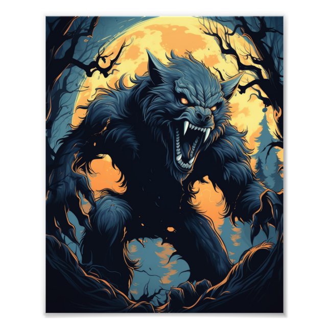 Scary Werevarv Fototryck (Framsidan)