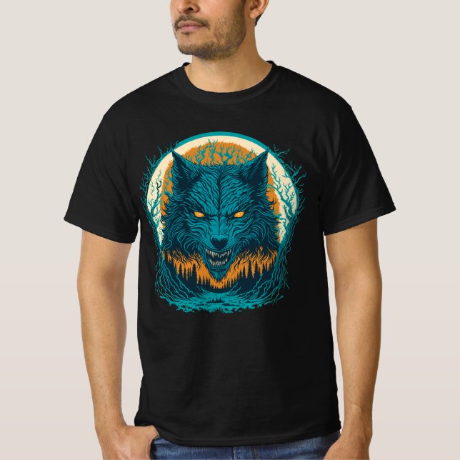 Scary Werevarv T Shirt (Framsida)