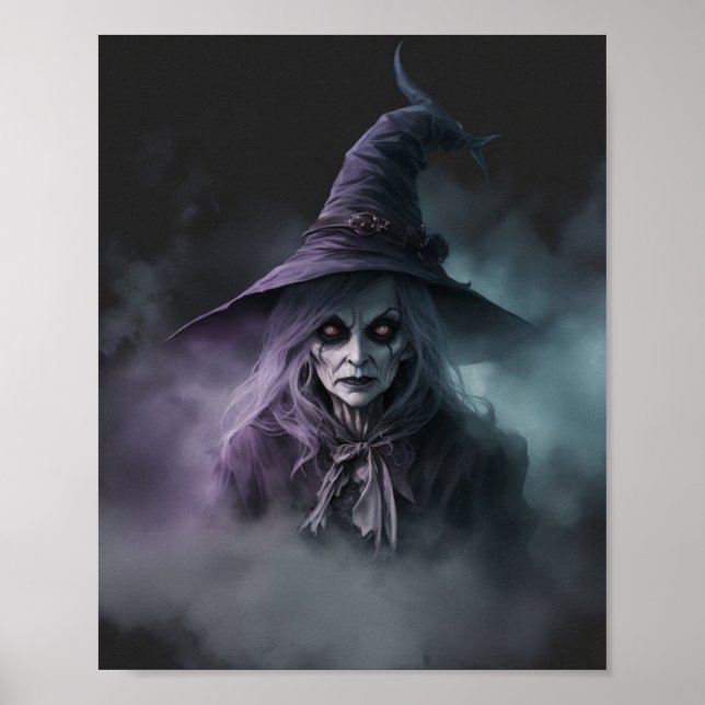 Scary Witch Halloween Poster (Framsidan)