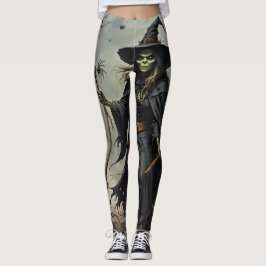 Scary Witch och Spiders Leggings