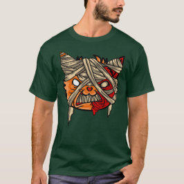 Scary Zombie Mummy Cat T Shirt