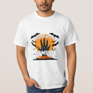 Scary Zombie T-Shirt - Chilling with Me Creepy Han
