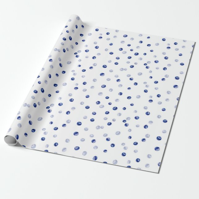 Scaterad blåbär Mönster Presentpapper (Utrullad)