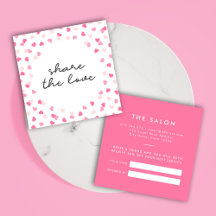 Scaterad Rosa Hearts Confetti Kärlek