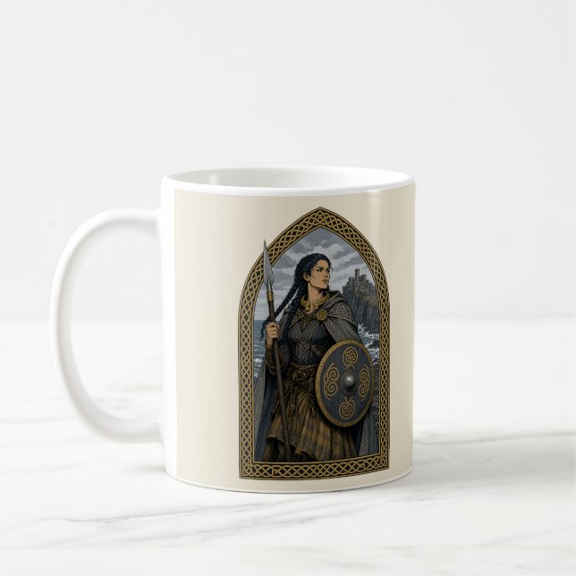 Scathach från Skye Kaffemugg (Vänster)