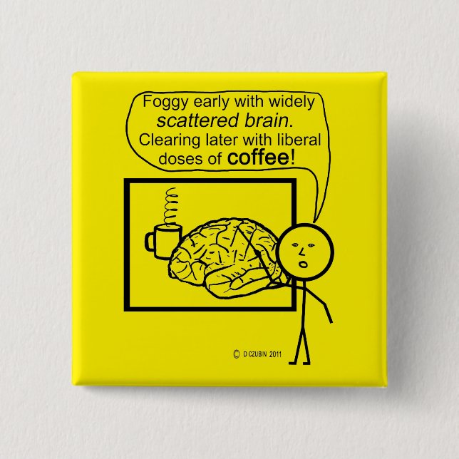 Scatter Brain Coffee Knapp (Framsida)