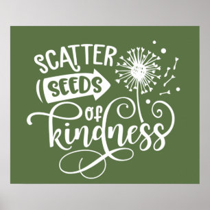 Scatter-frön av vänskaplig inspiration poster