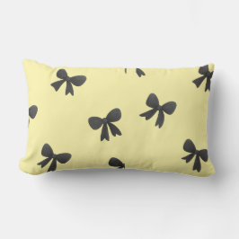 Scattered Bow Pattern Throw Pillow –Minimal design Lumbarkudde