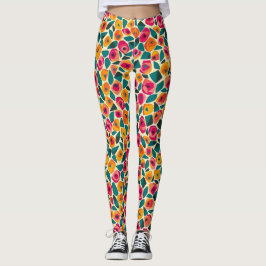 Scattered Floral Love Leggings