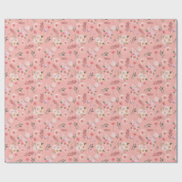 Scattered Flower Wrapping Paper Presentpapper