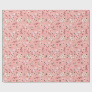 Scattered Flower Wrapping Paper Presentpapper