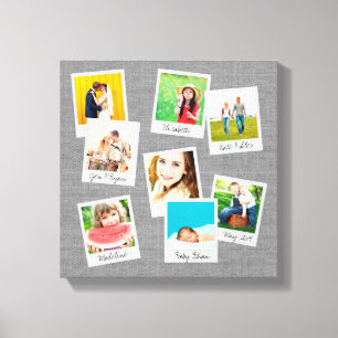 Scattered Instagram Photo Collage Canvastryck