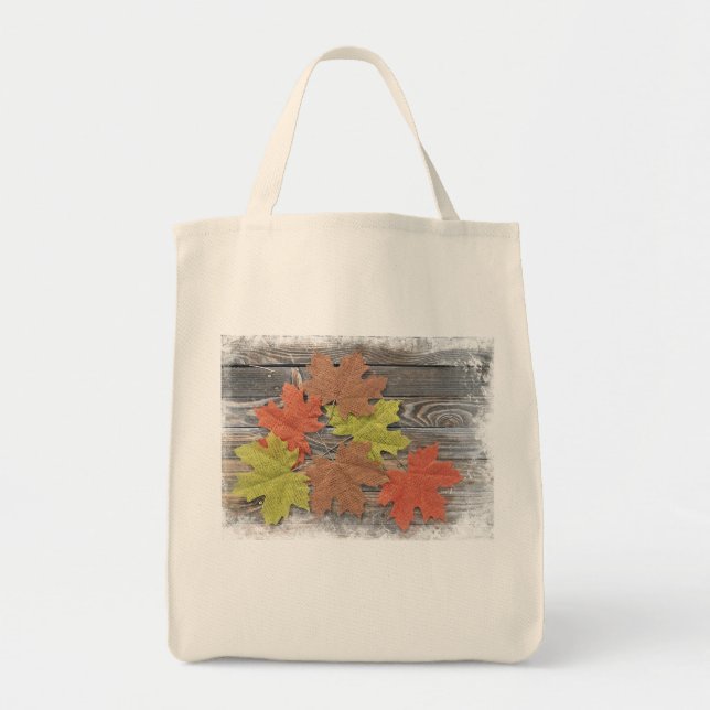 Scattered Lövs Livsmedel Tote Tygkasse (Framsidan)