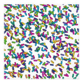 Scattered Sprinkles Mönster Fototryck