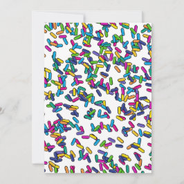 Scattered Sprinkles Mönster Julkort