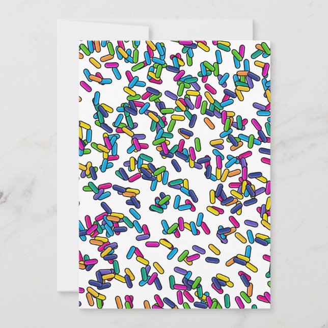 Scattered Sprinkles Mönster Julkort (Framsida)