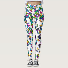 Scattered Sprinkles Mönster Leggings