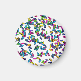 Scattered Sprinkles Mönster Magnet