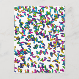 Scattered Sprinkles Mönster Vykort